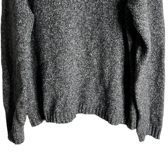 Columbia Men's Black Marled Crewneck Wool Blend Knit Sweater - Picture 3 of 7